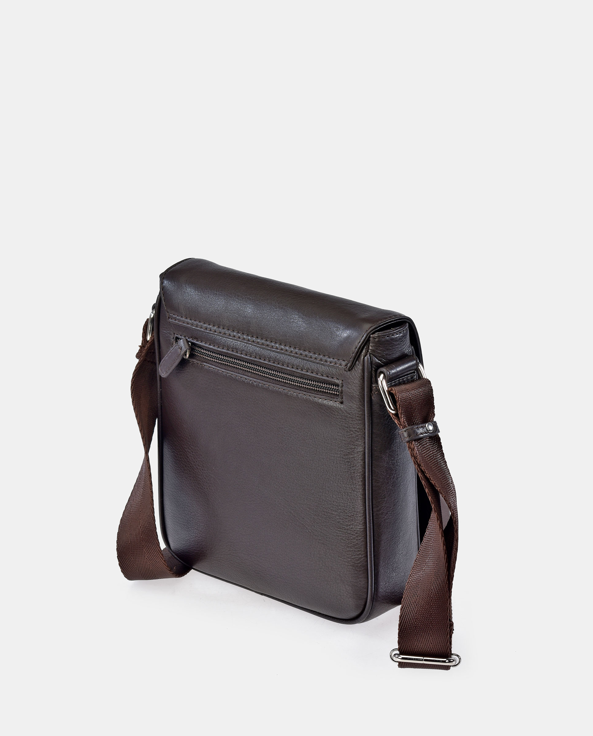 Bolso cruzar en piel de hombre - Pierre Cardin - Marrón Marrón-3