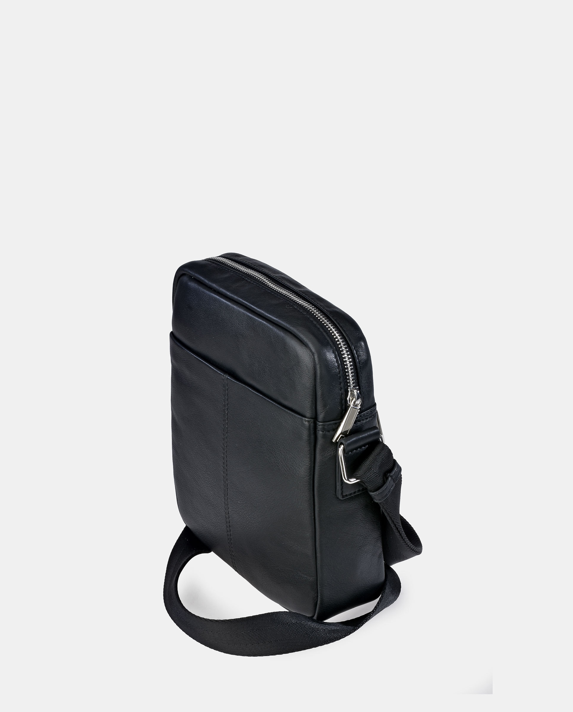 Bolso cruzar en piel de hombre - Pierre Cardin - Negro Negro-3