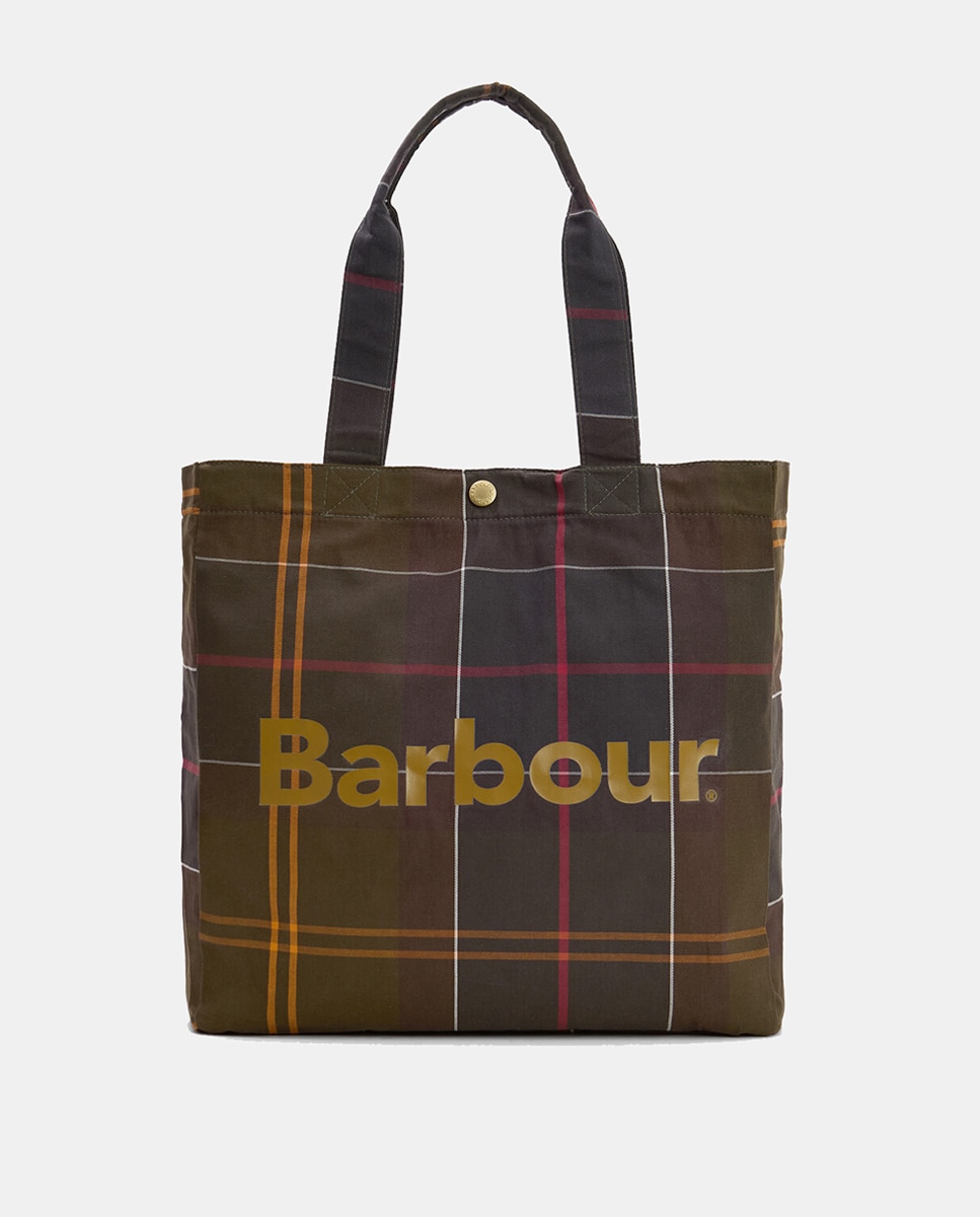 Imagen 0 de Totebag de hombre estampado clasico barrbour Verde