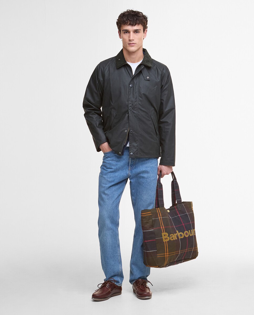 Totebag de hombre estampado clasico barrbour - Barbour - Verde Verde-2