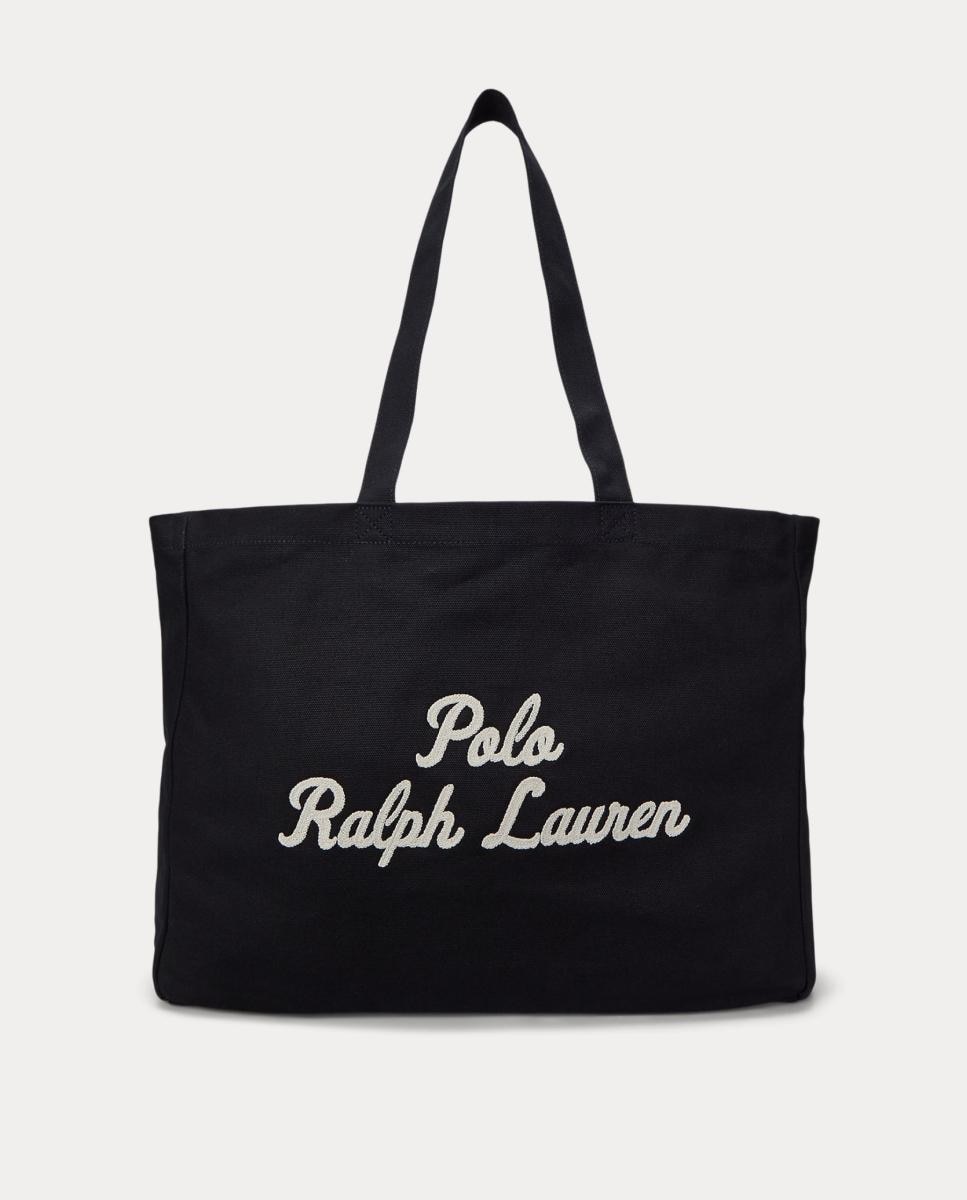 Imagem 0 de Mala Tipo Tote de Lona Fina com Bordado