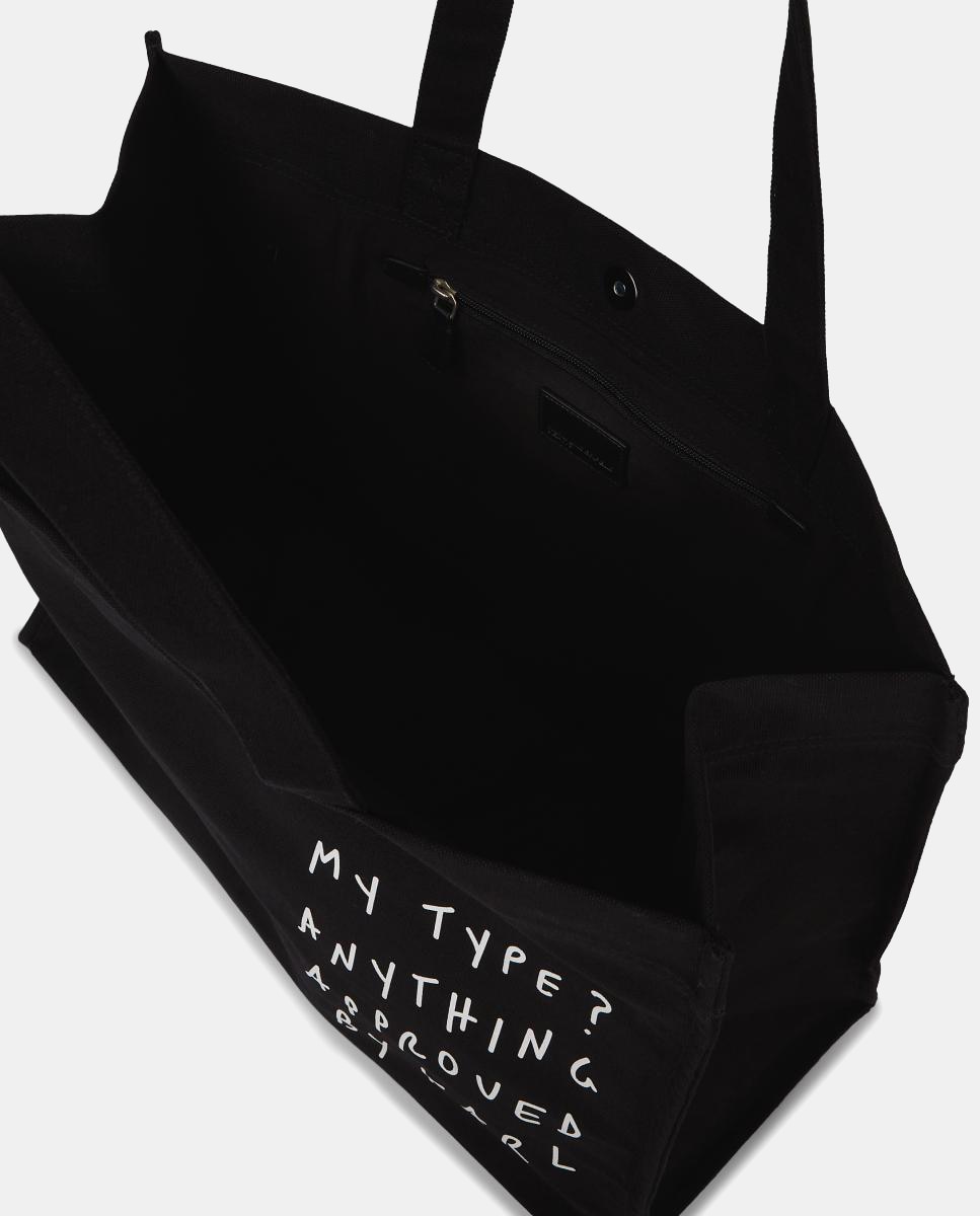 Mala Shopper Ampla Diária Preto-3