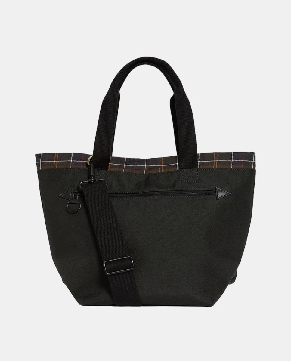Bolso tote multibolsillos de algodón encerado - Barbour - Verde Verde-2