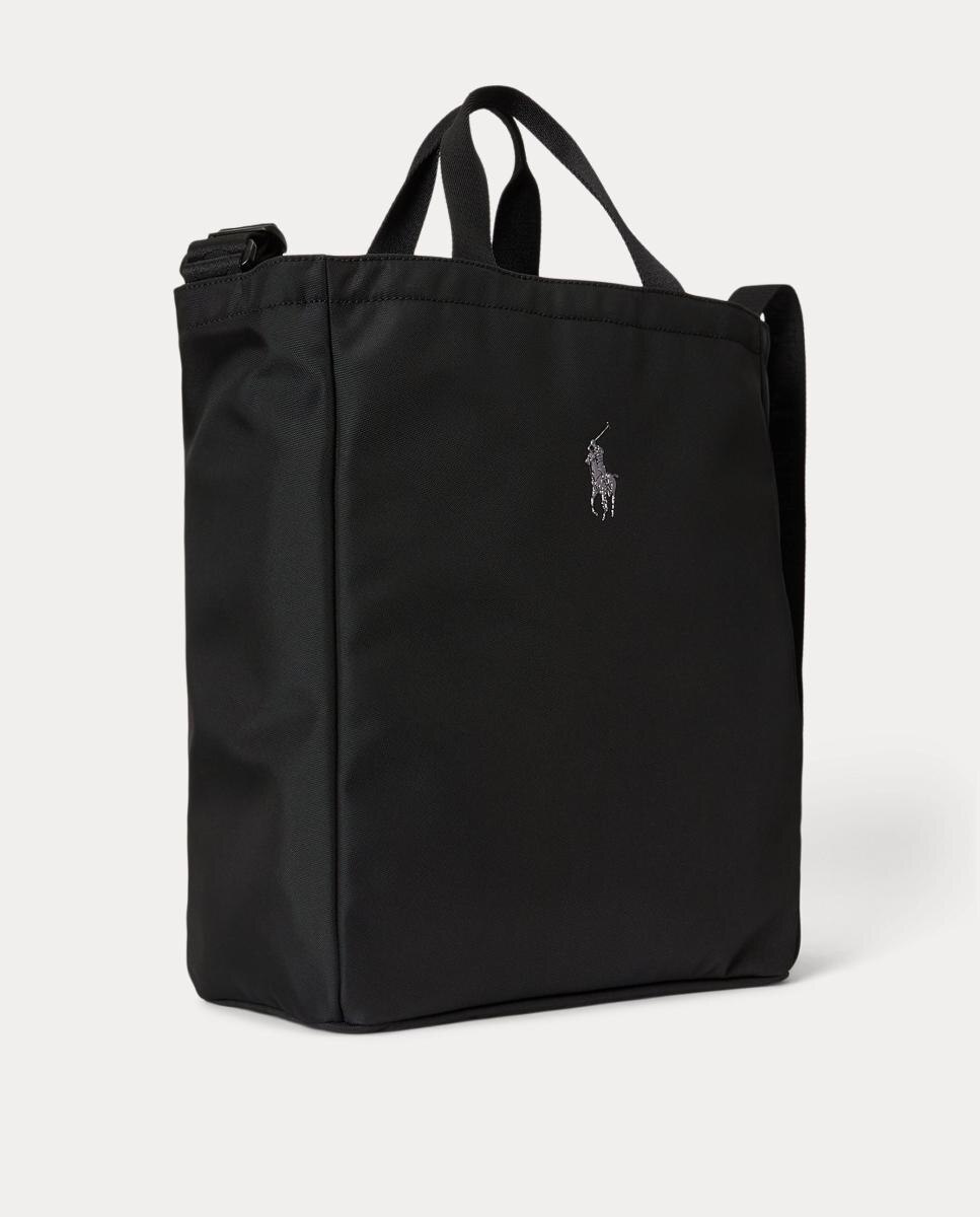 Mala Tipo Tote Grande com Logótipo Preto-2