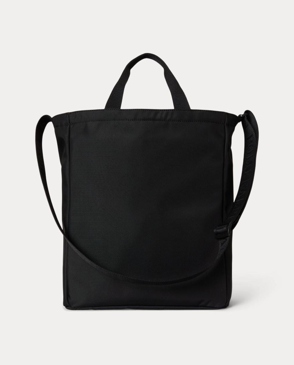 Mala Tipo Tote Grande com Logótipo Preto-3