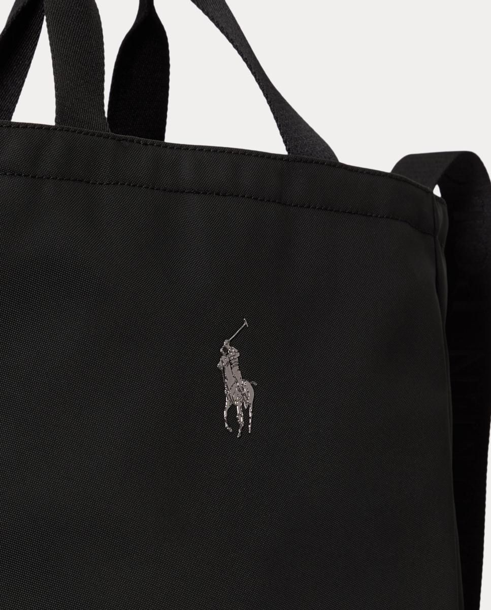 Mala Tipo Tote Grande com Logótipo Preto-5