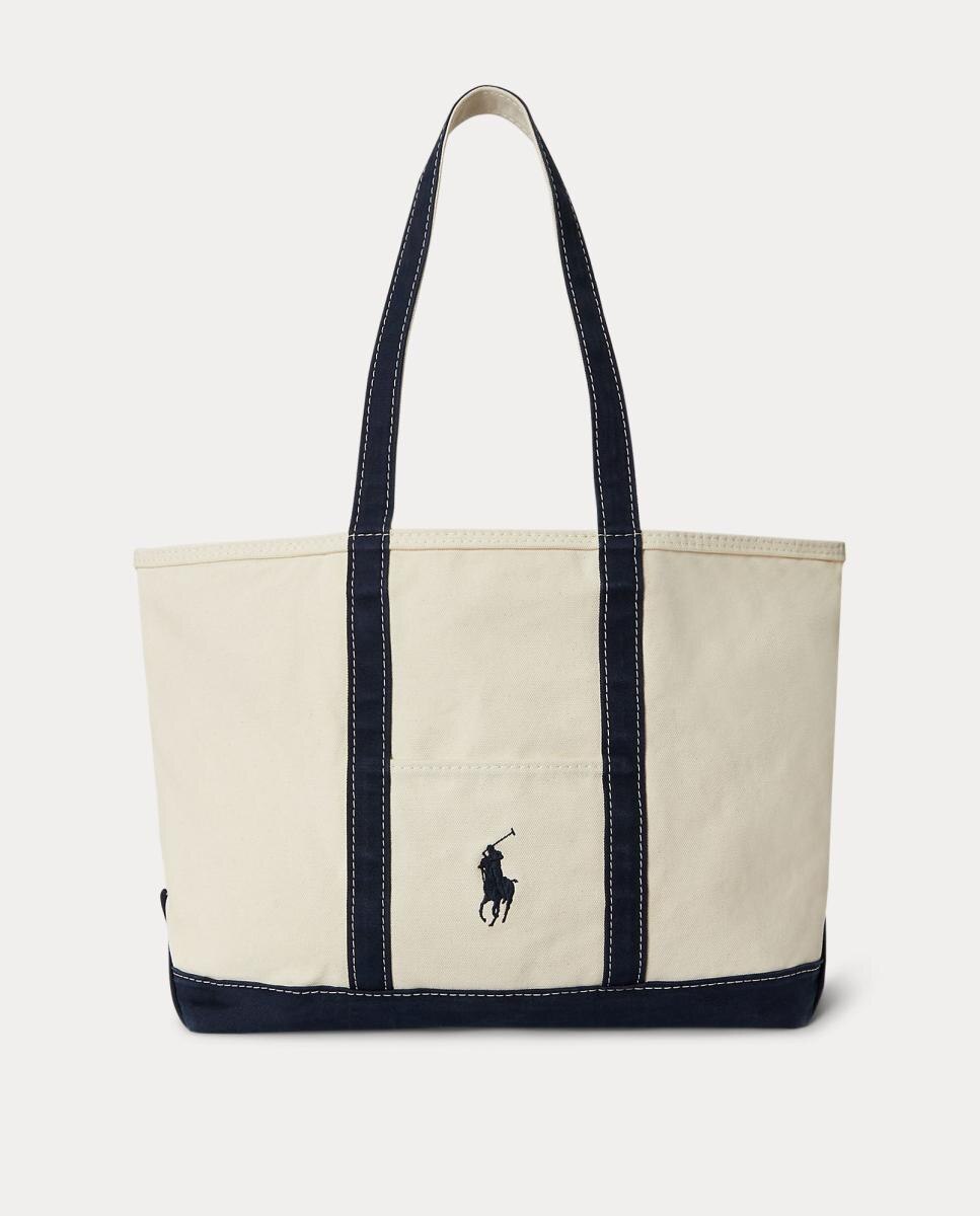 Imagem 0 de Mala Tipo Tote de Lona Fina com Big Pony
