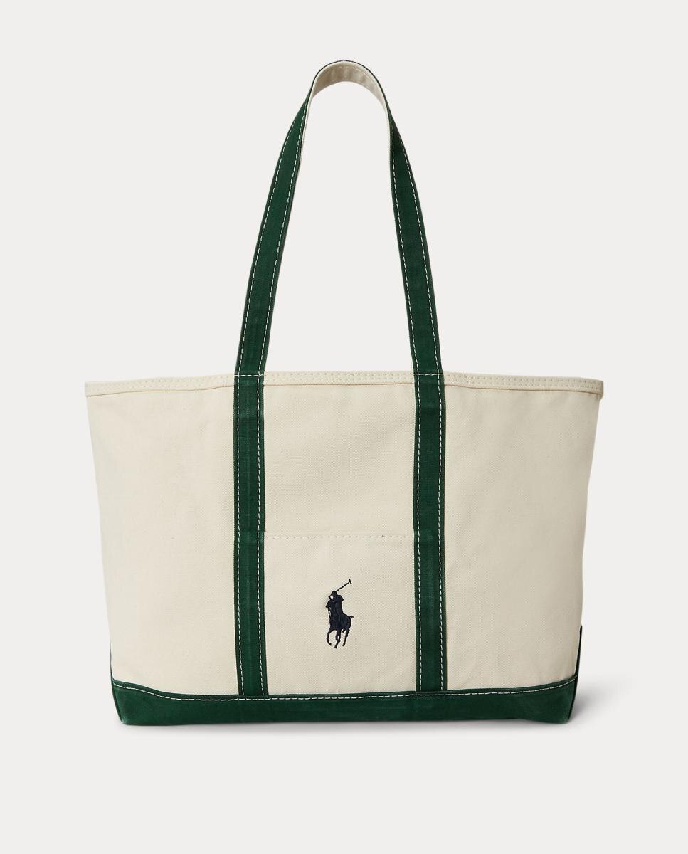 Imagem 0 de Mala Tipo Tote de Lona Fina com Big Pony