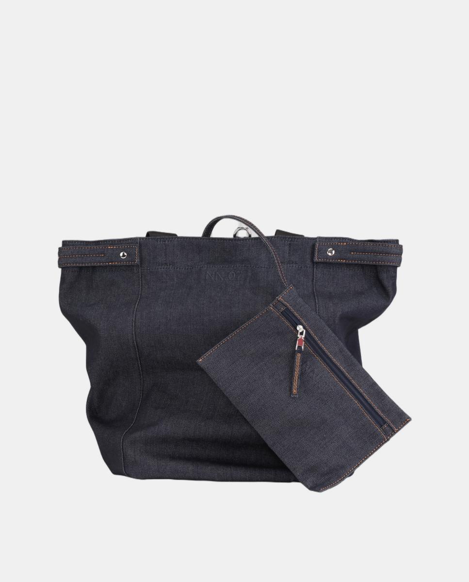 Mala Tipo Tote Azul-3
