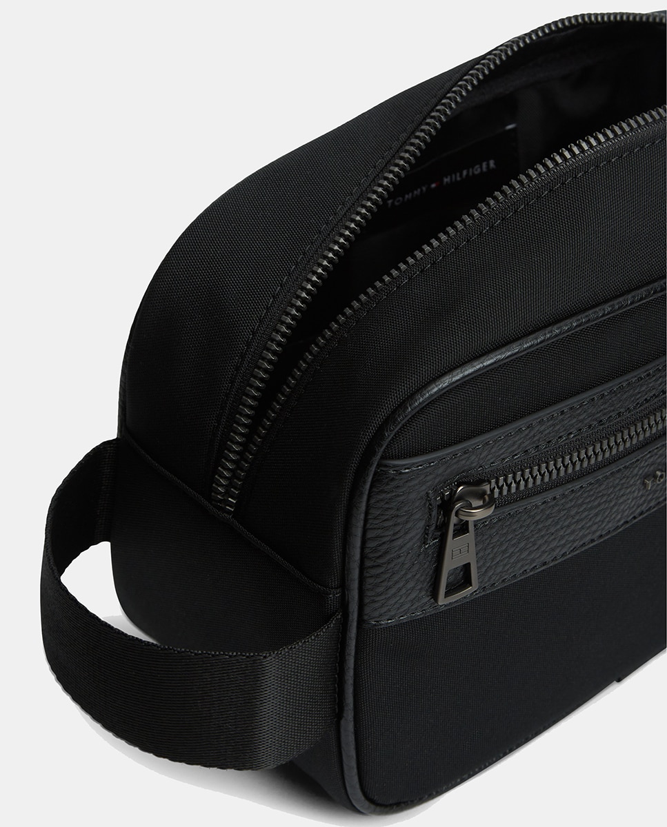 Neceser de poliéster reciclado de hombre. - Tommy Hilfiger - Negro Negro-5