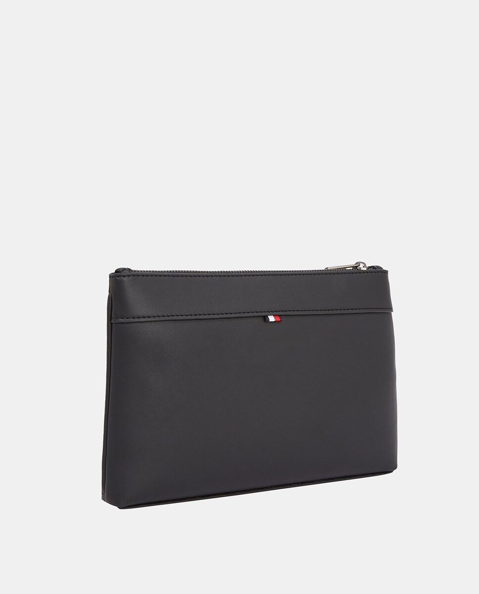 Nécessaire em Ecopele com Desenho de Monograma Preto-3