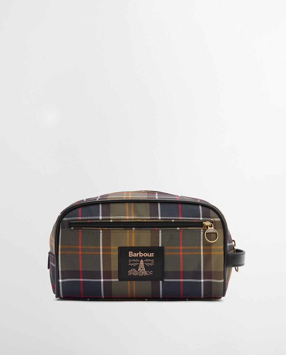 Imagen 0 de Neceser  de hombre  hombre estampado  tartan Verde