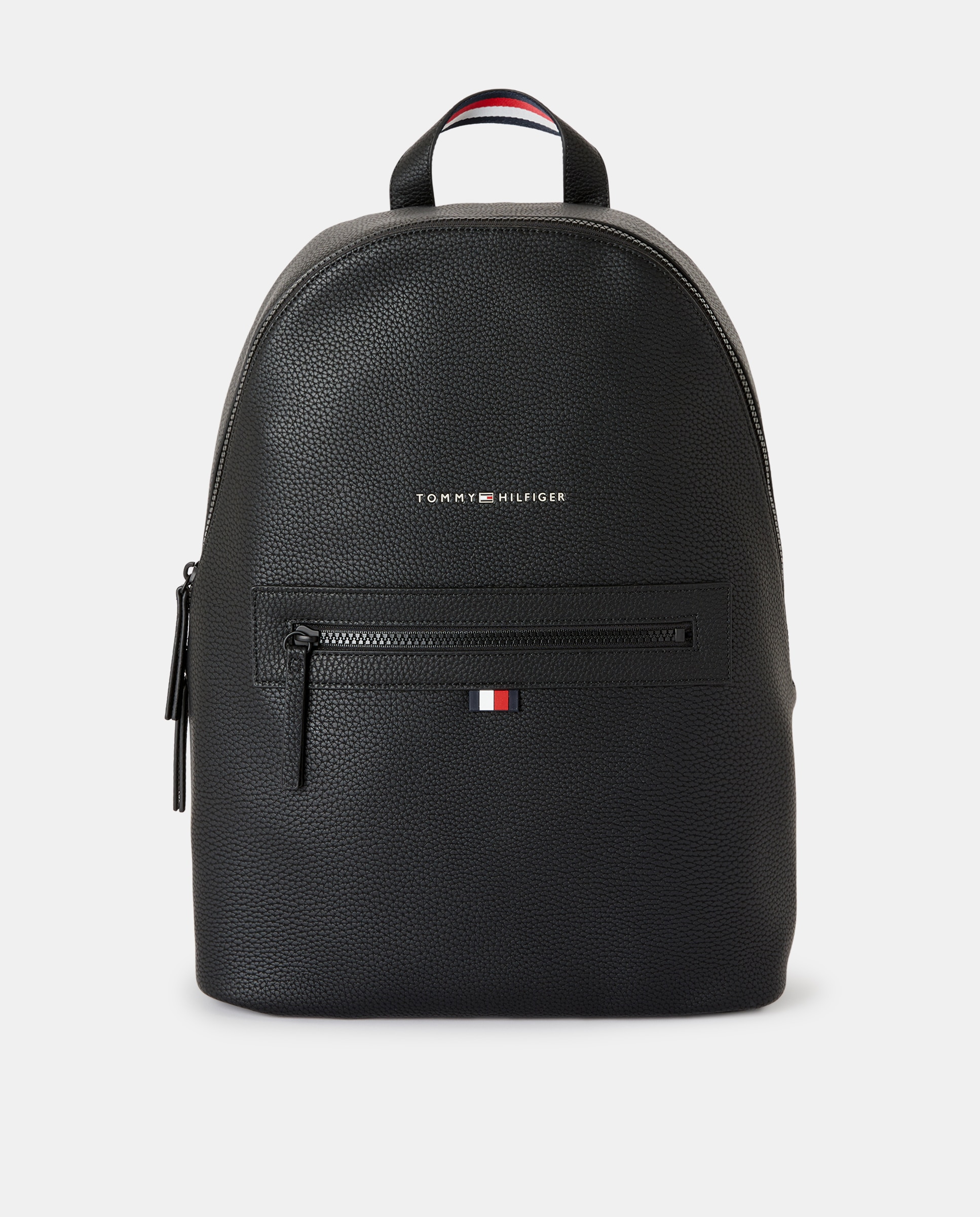 Mochila com Bolso à Frente e Logótipo - Preto Preto-1