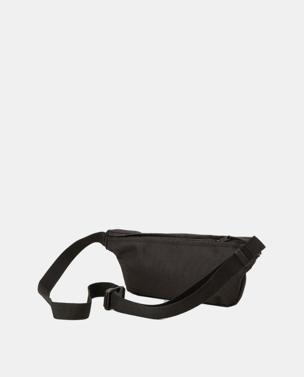 Bolsa de cintura preta com fecho de correr Preto-2