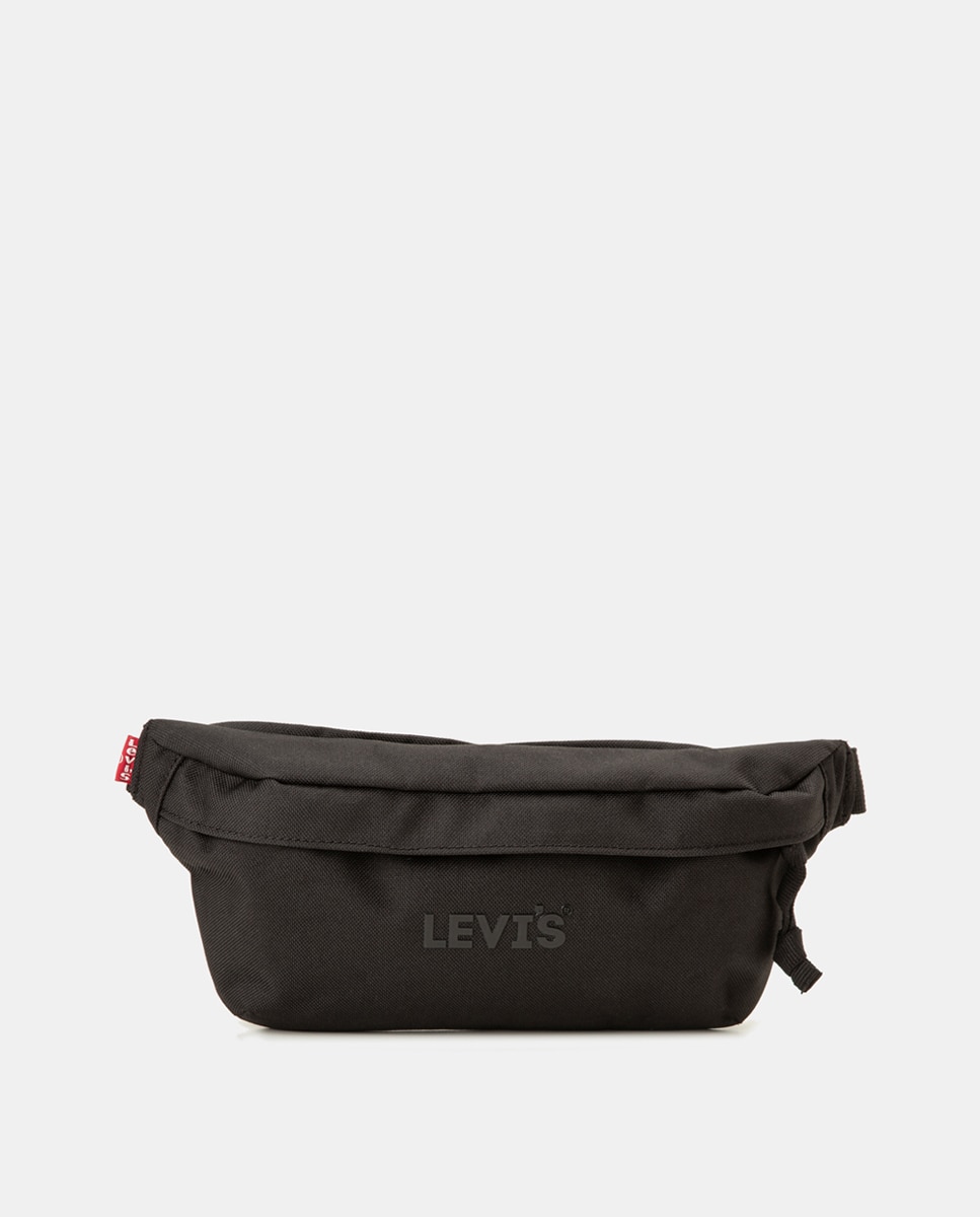 Bolsa de cintura preta com fecho de correr Preto-5