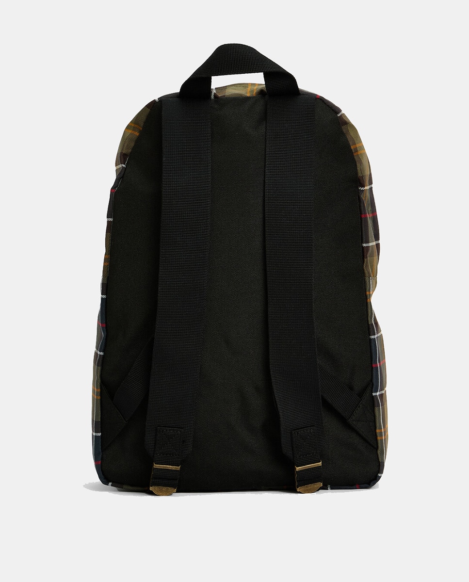 Mochila de tela tartan con cremallera - Barbour - Verde Verde-4