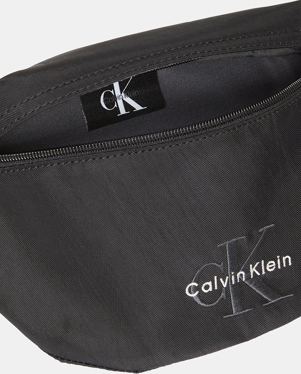 Bolsa de Cintura de Nylon com Logótipo à Frente Preto-2