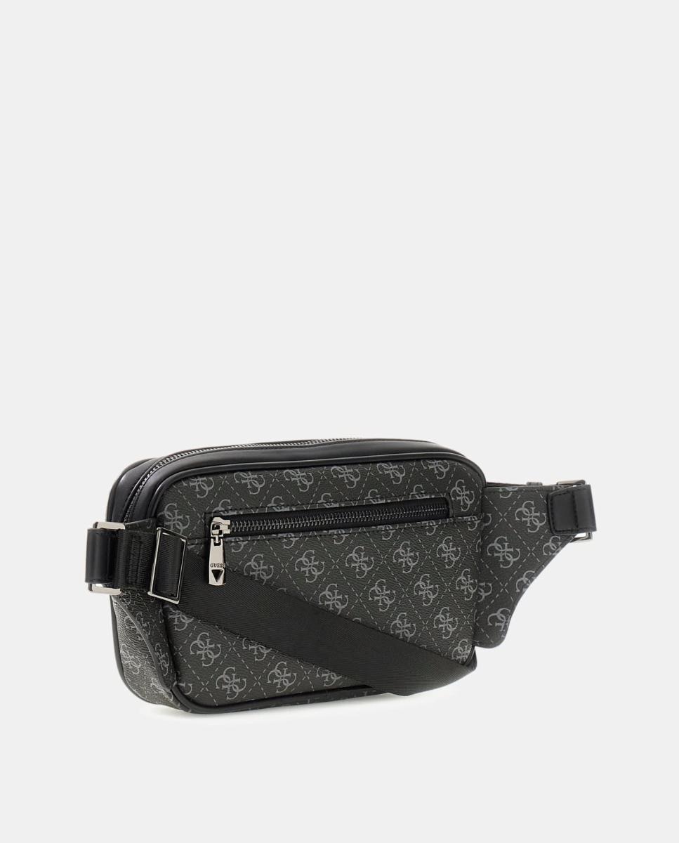 Bolsa de Cintura de Formato Horizontal com Compartimento Superior Cinzento-2