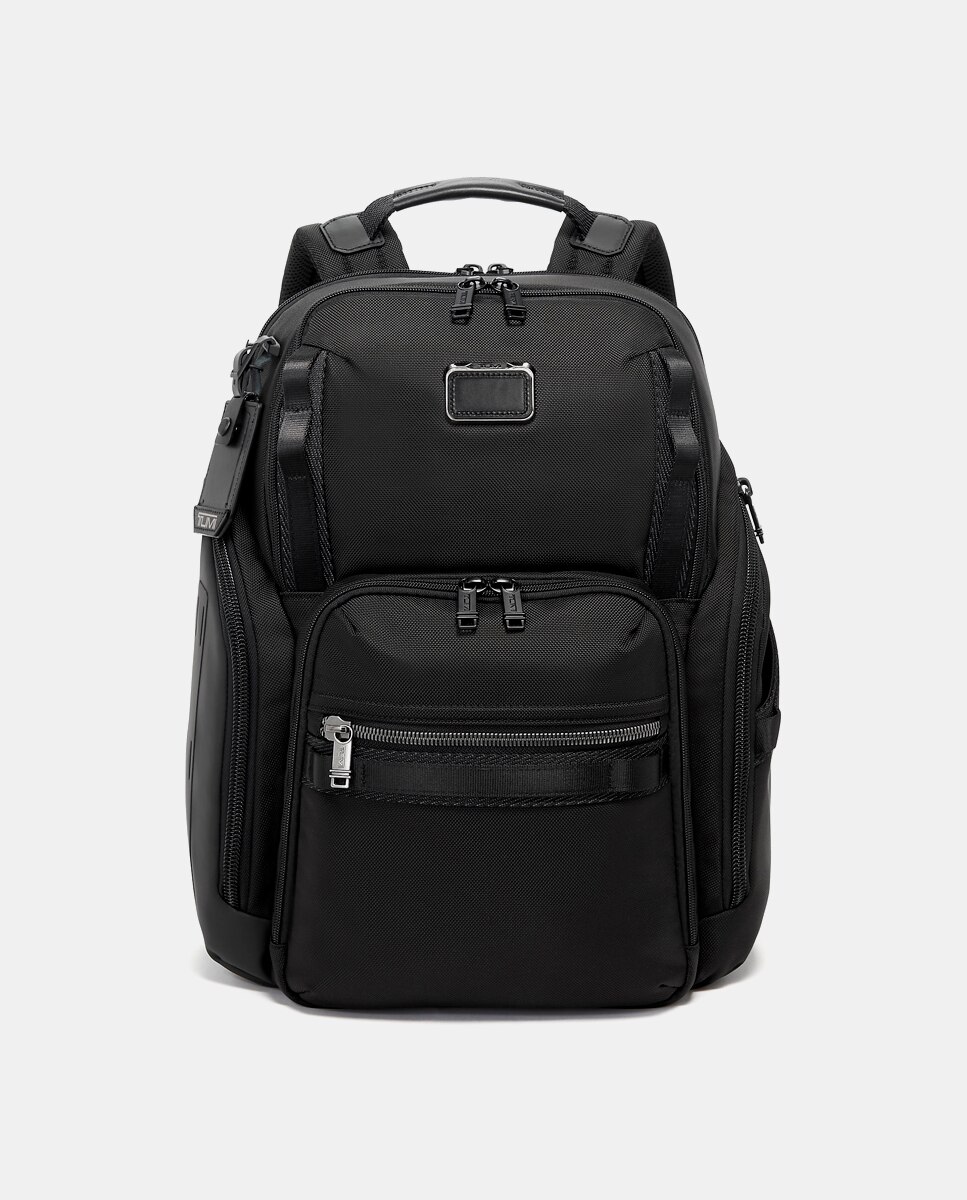 Imagen 0 de Mochila Search en negro con cremallera y espacio para el portátil Negro