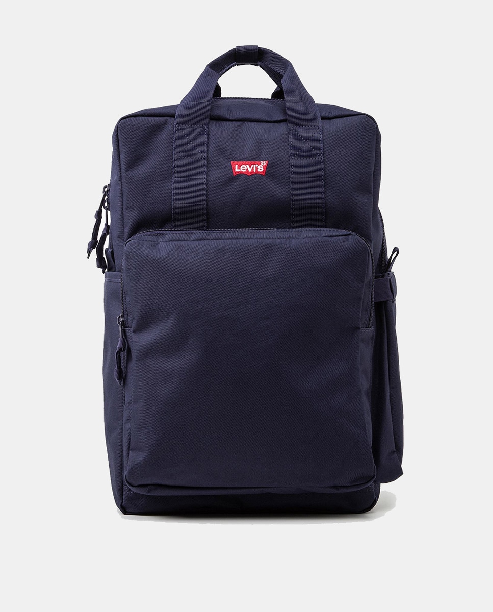 Mochila Grande com Fecho de Correr - Azul-Marinho Azul-marinho-1