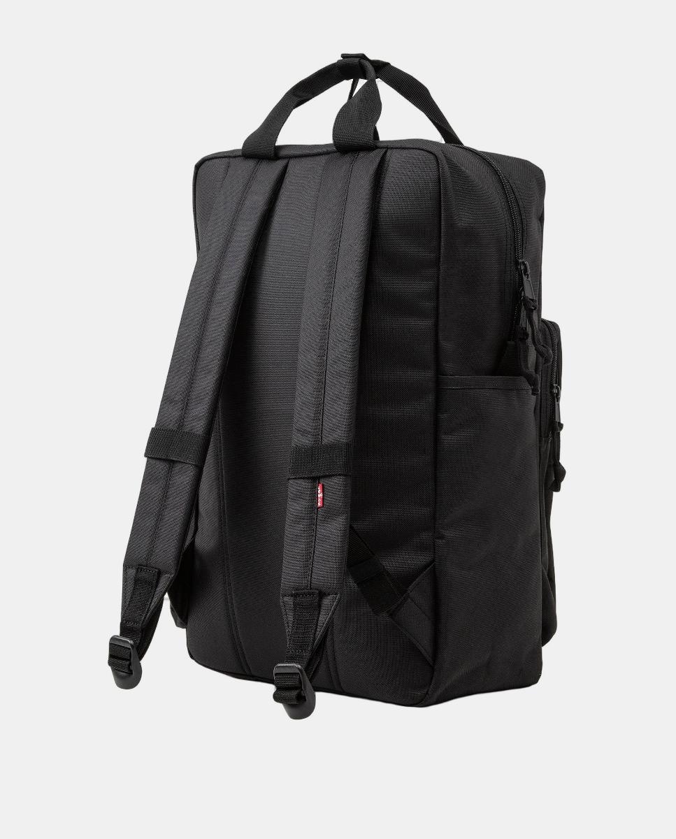 Mochila Grande com Fecho de Correr - Preto Preto-2