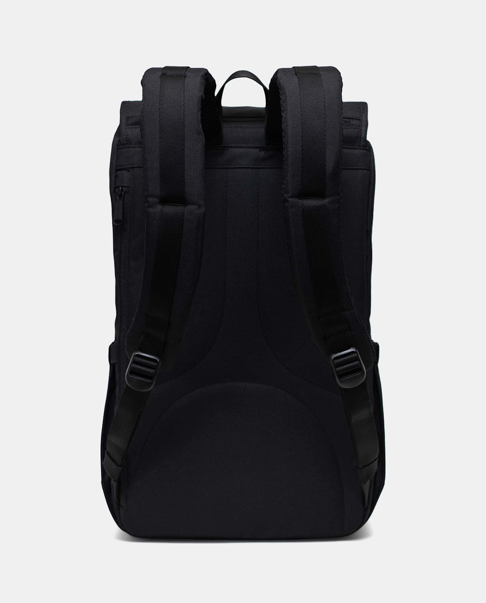 Mochila Little America com Aba e Espaço para Portátil - Preto Preto-2