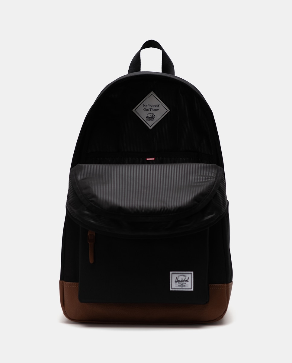 Mochila Heritage com Fecho de Correr e Espaço para Portátil - Preto Preto-4
