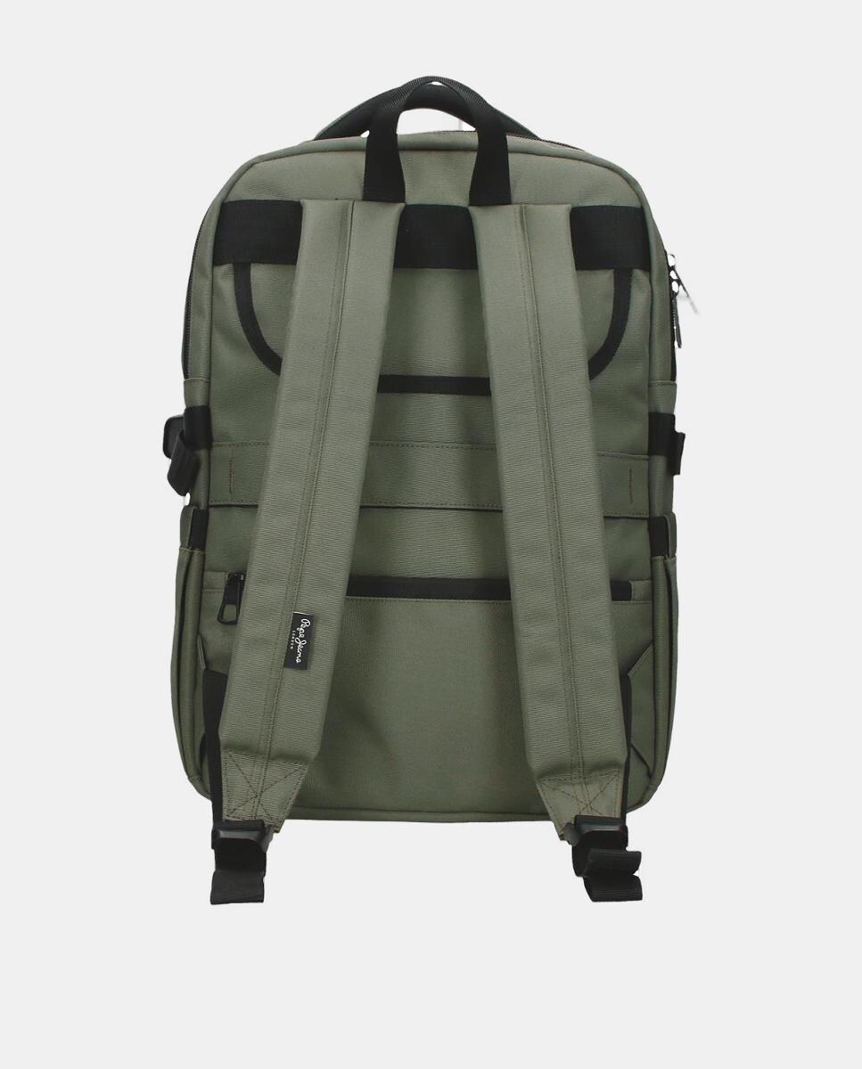 Mochila Porta-Computador de 15,6" Matlock de Dois Compartimentos Adaptável Caqui-3