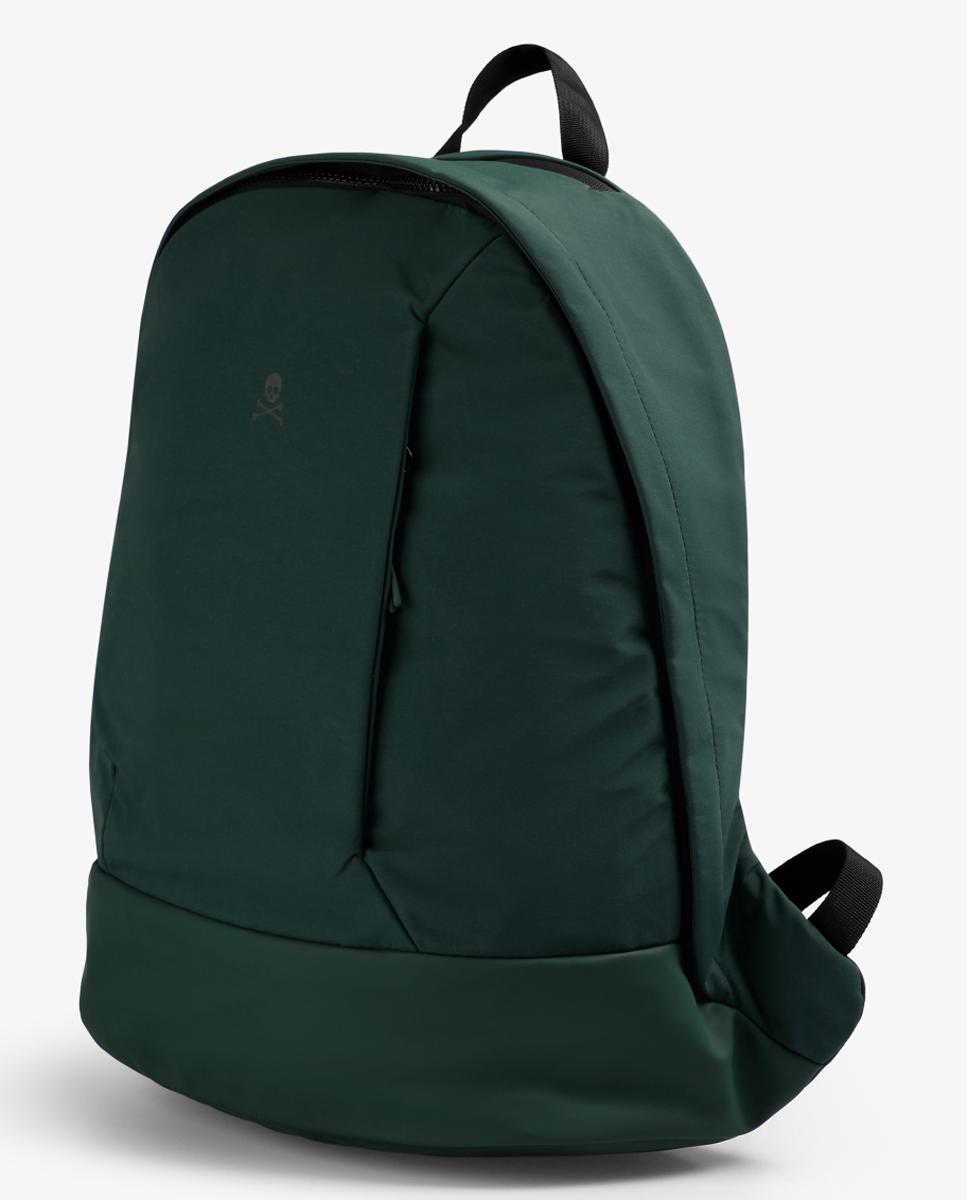 Mochila com Caveira à Frente Verde-escuro-3