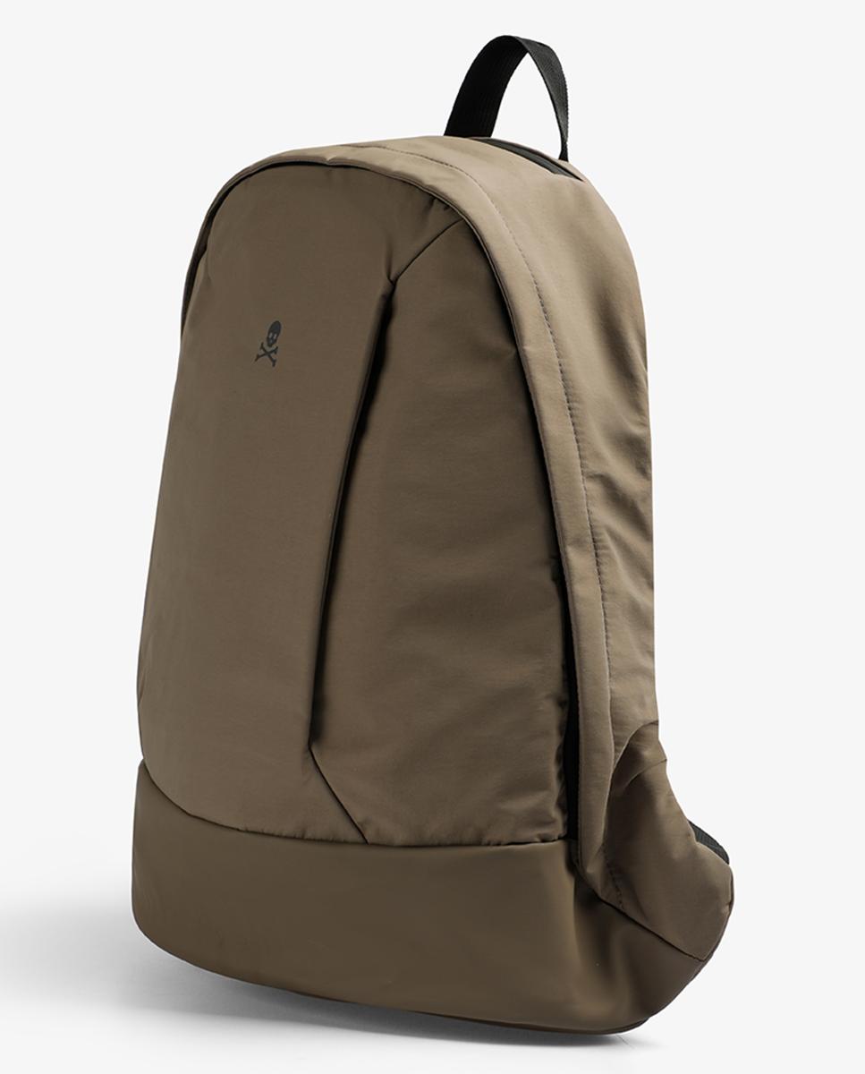 Mochila com Caveira à Frente Castanho-claro-3