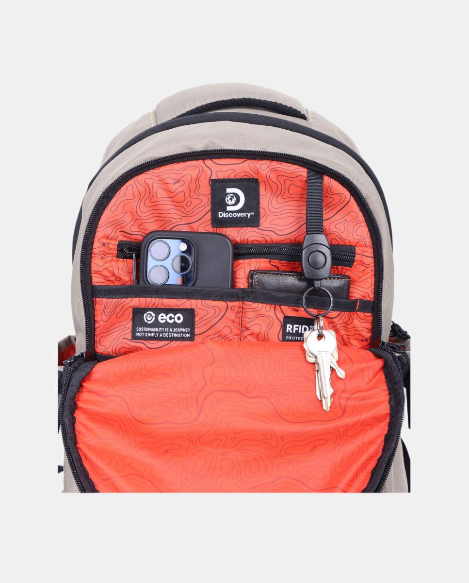 Mochila Pequena Crux Bege-8