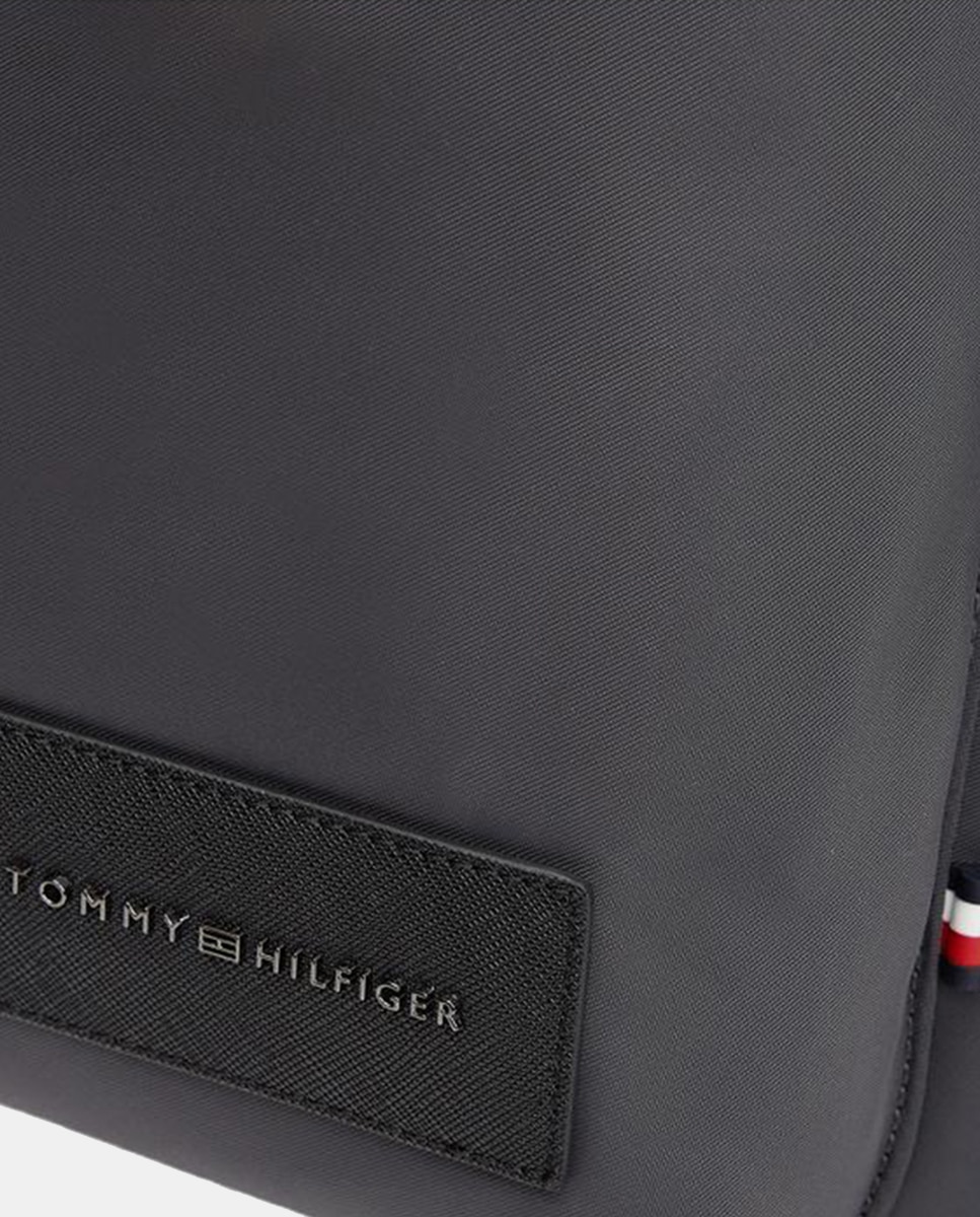 Mochila em Ecopele com Logótipo à Frente Cinzento-escuro-2
