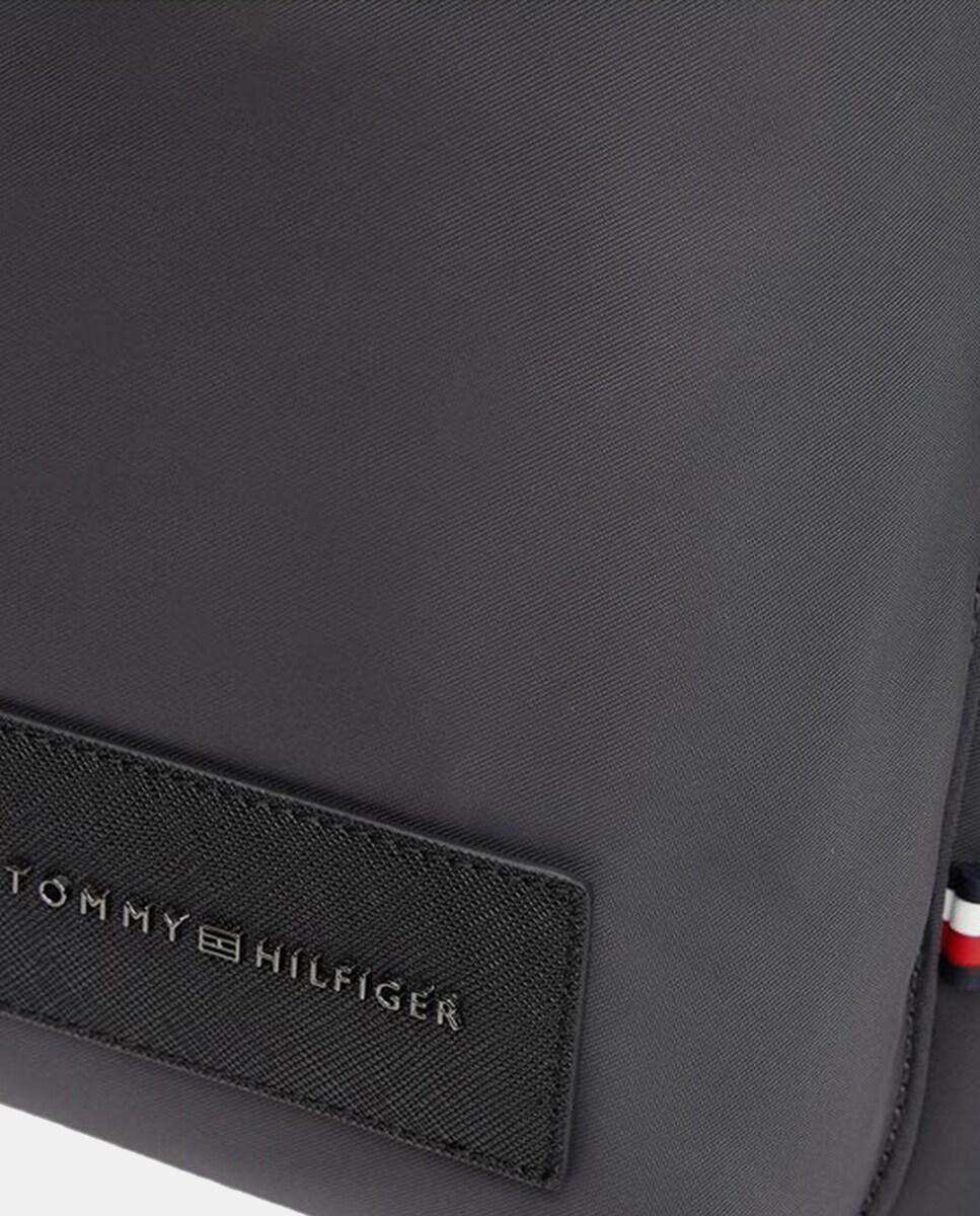 Mochila em Ecopele com Logótipo à Frente Cinzento-escuro-2