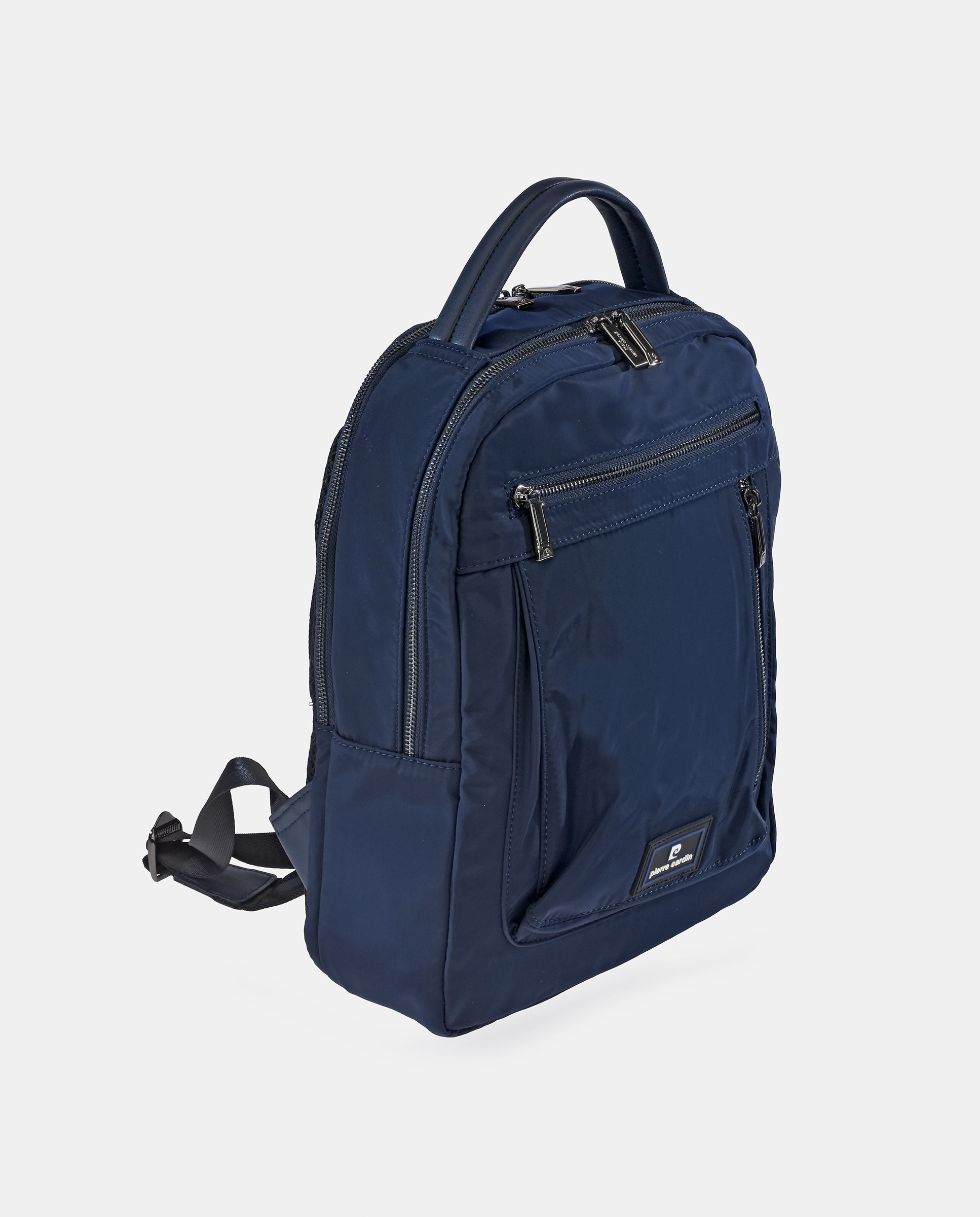 Mochila de Nylon com Fechos de Correr Azul-marinho-2