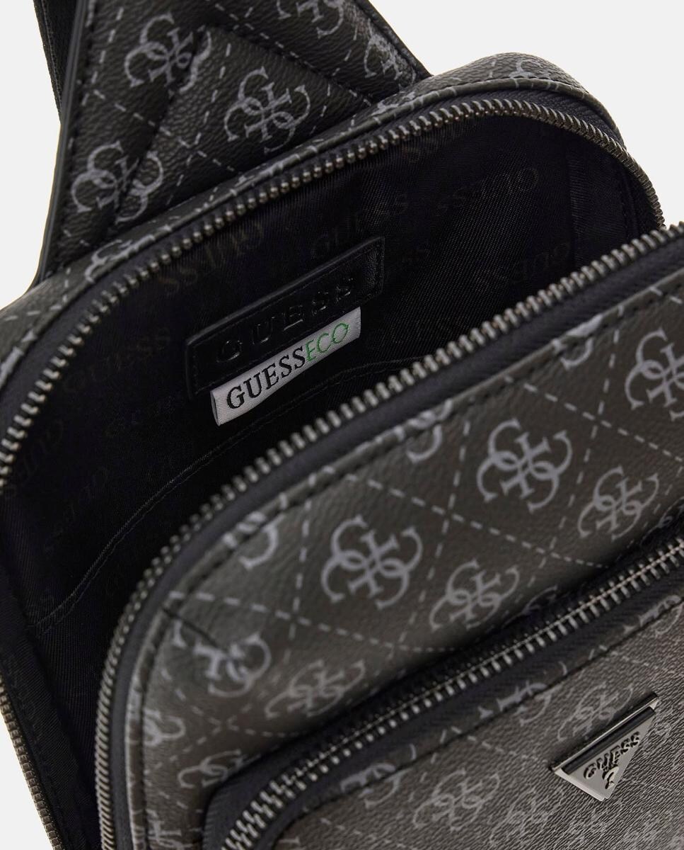 Mala de tiracolo de homem Preto-3