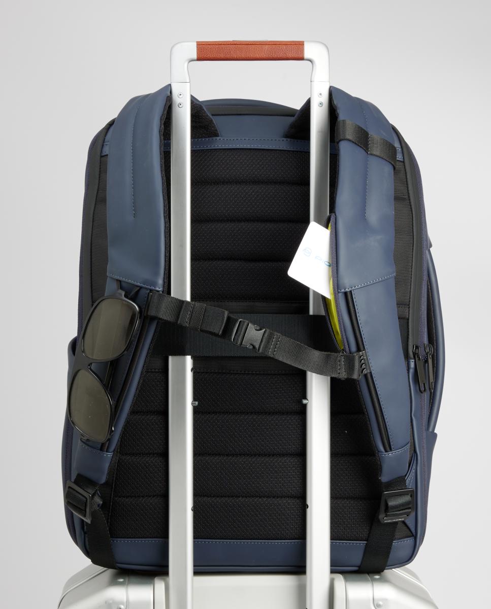 Mochila de Viagem para Portátil e iPad® Resistente à Água Unissexo Azul-3
