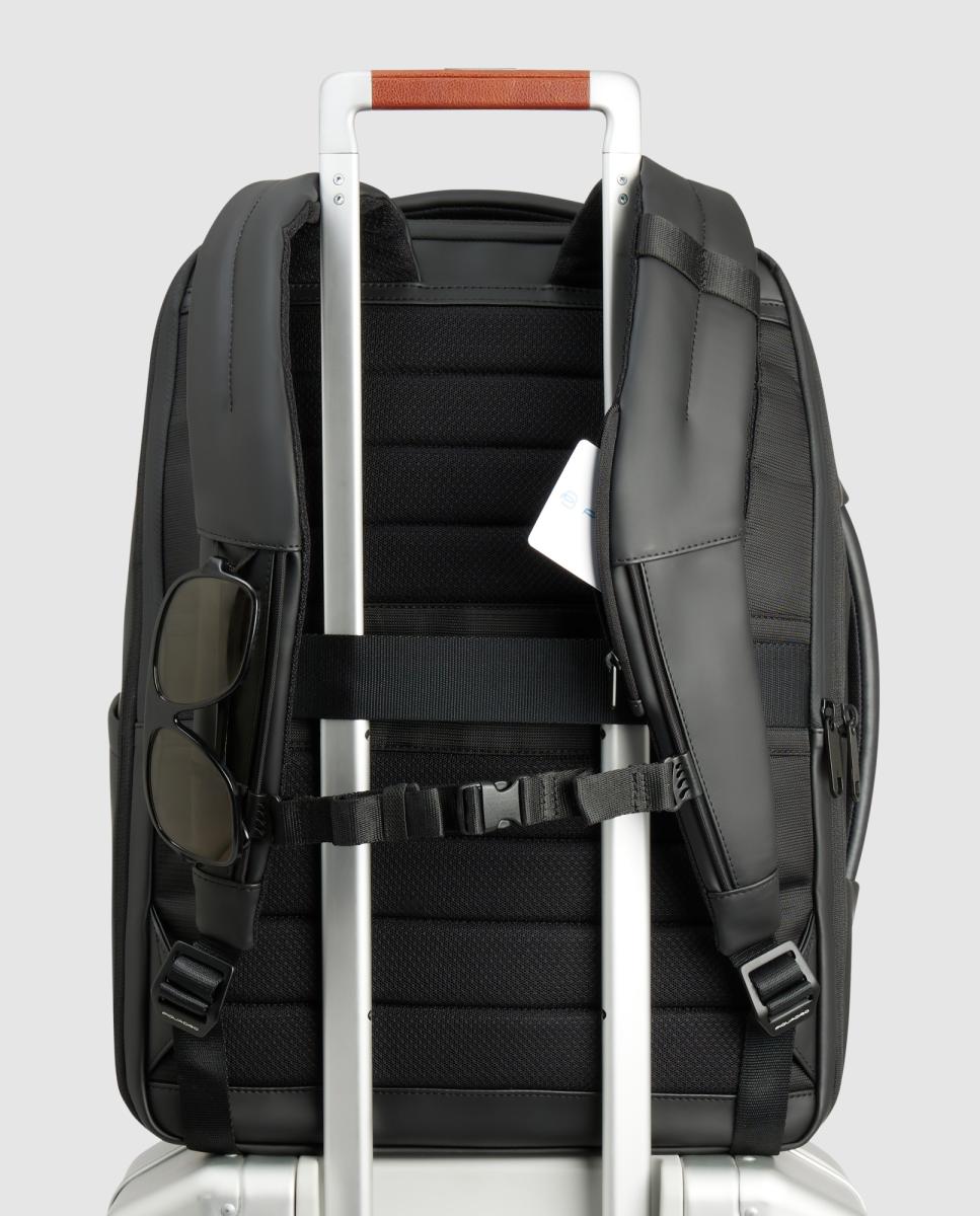 Mochila de Viagem para Portátil e iPad® Resistente à Água Unissexo Preto-3