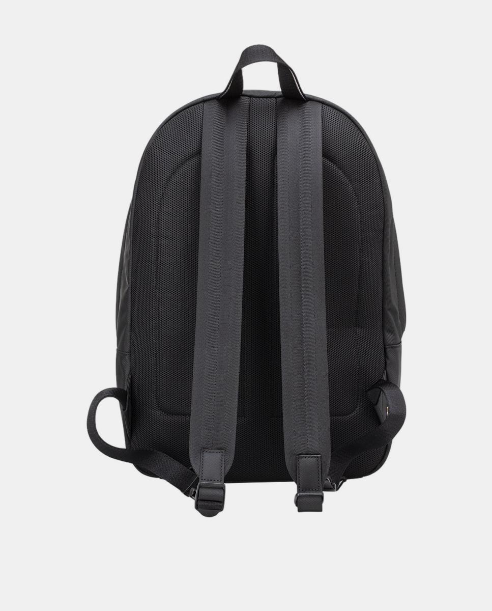 Mochila em Tecido Técnico com Bolso à Frente Preto-2