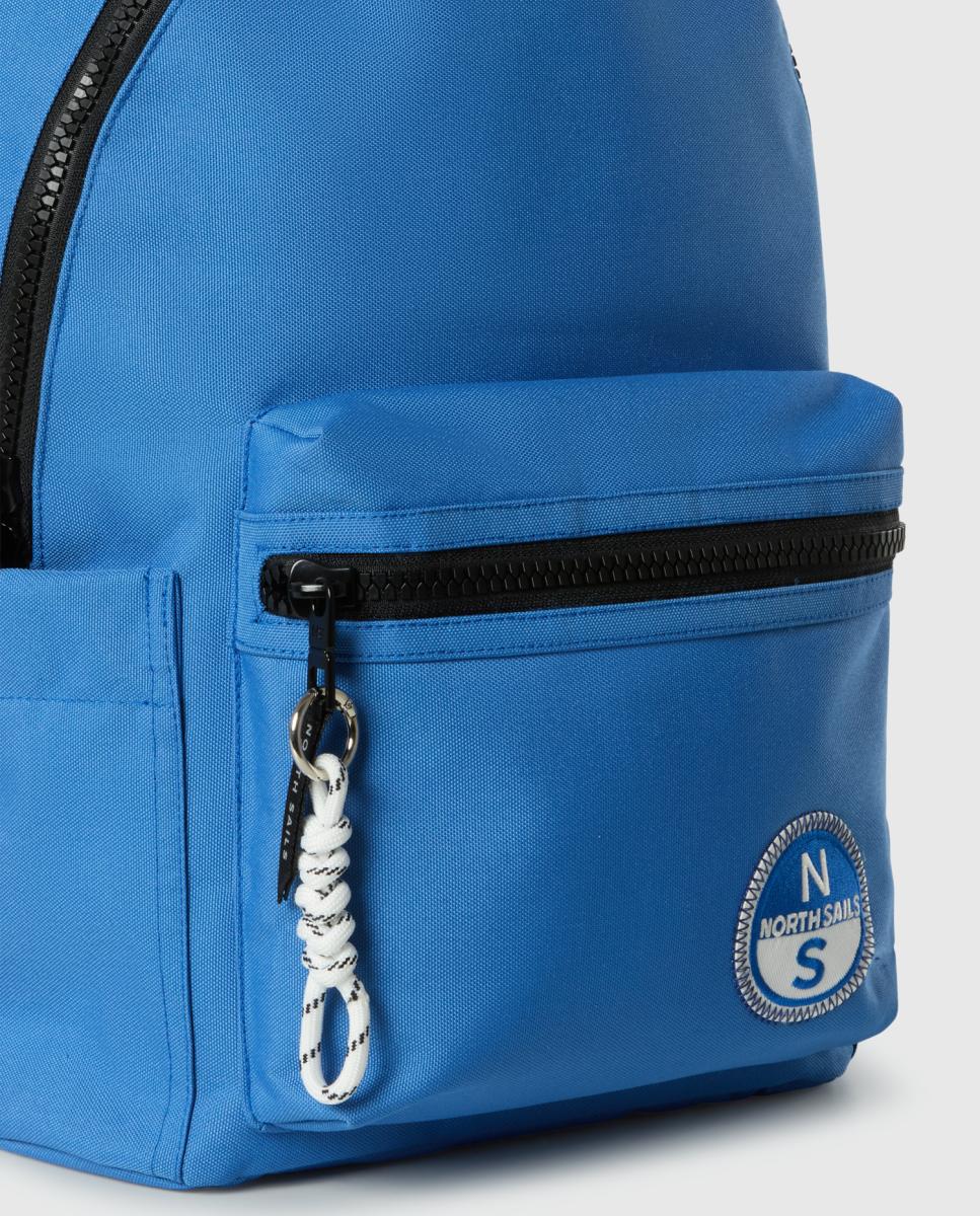Mochila Unissexo com Fecho de Correr Azul-3