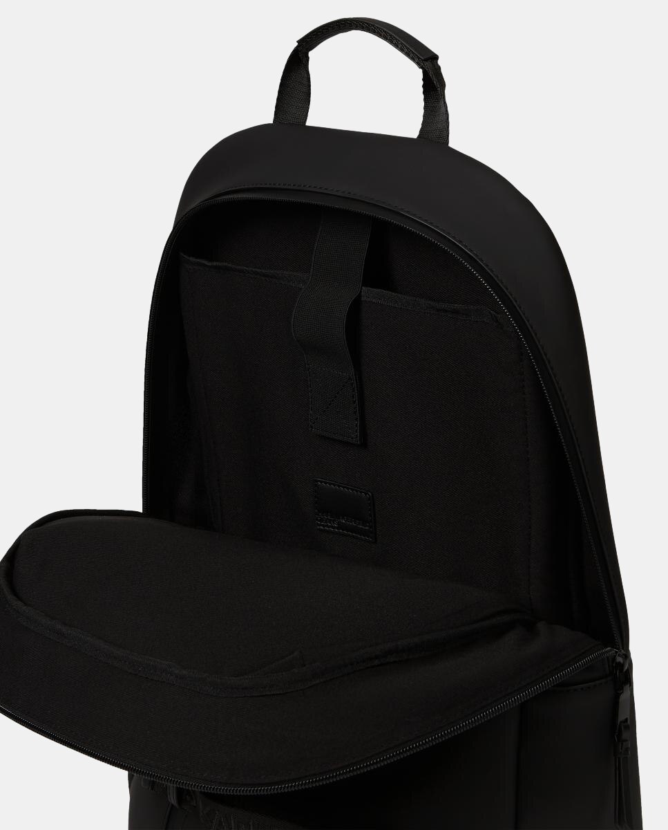 Mochila de PU Resistente Preto-3