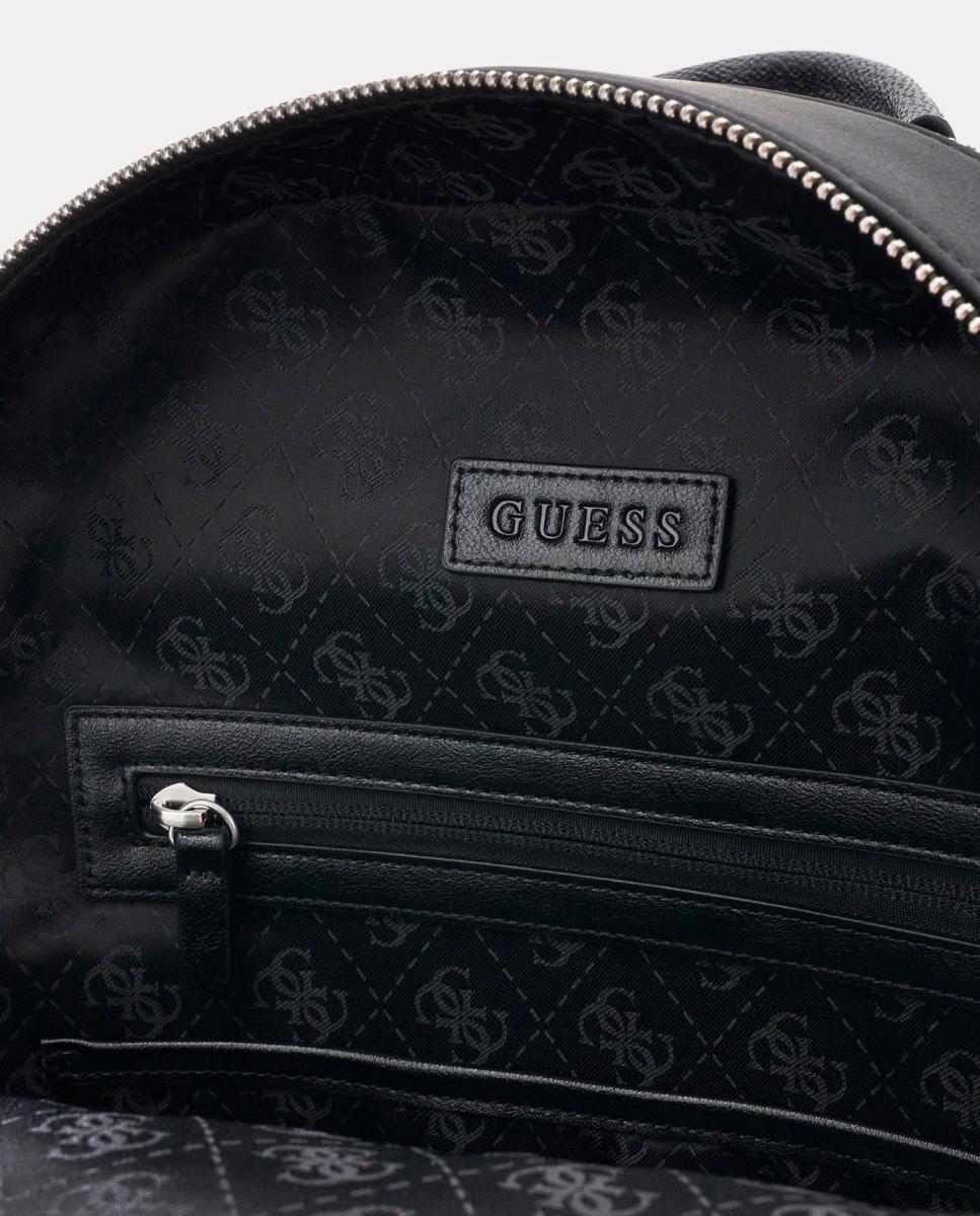 Mochila de hombre con compartimentos funcionales y cierre de cremallera - Guess - Negro Negro-4