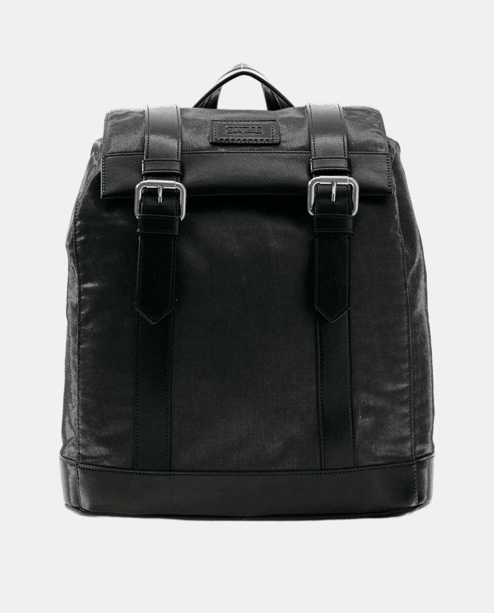 Mochila de hombre compacta con cuerpo estructurado y cierre de cremallera - Guess - Negro Negro-1