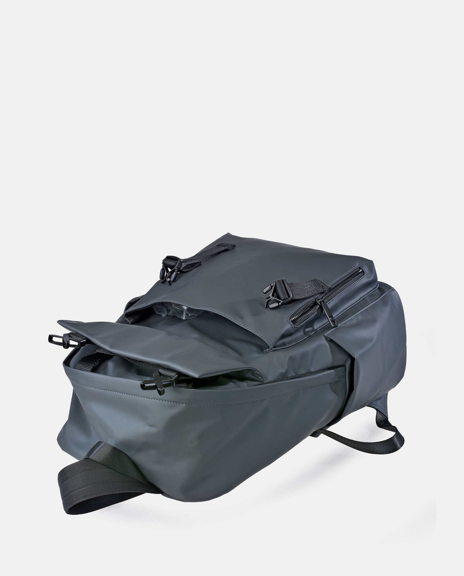 Mochila em PU Cinzento-4
