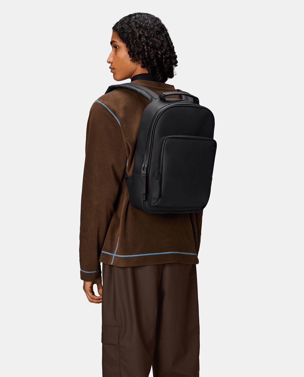 Mochila impermeable con bolsillo frontal Book Dapypack de Rains - Negro Negro-2