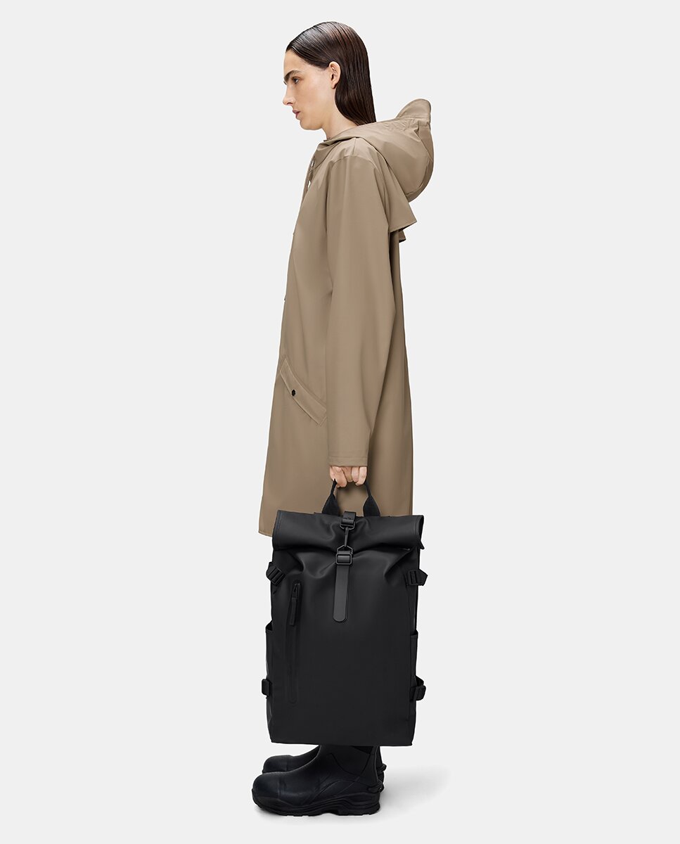 Mochila Impermeável Grande Rolltop Rucksack Large Preto-4