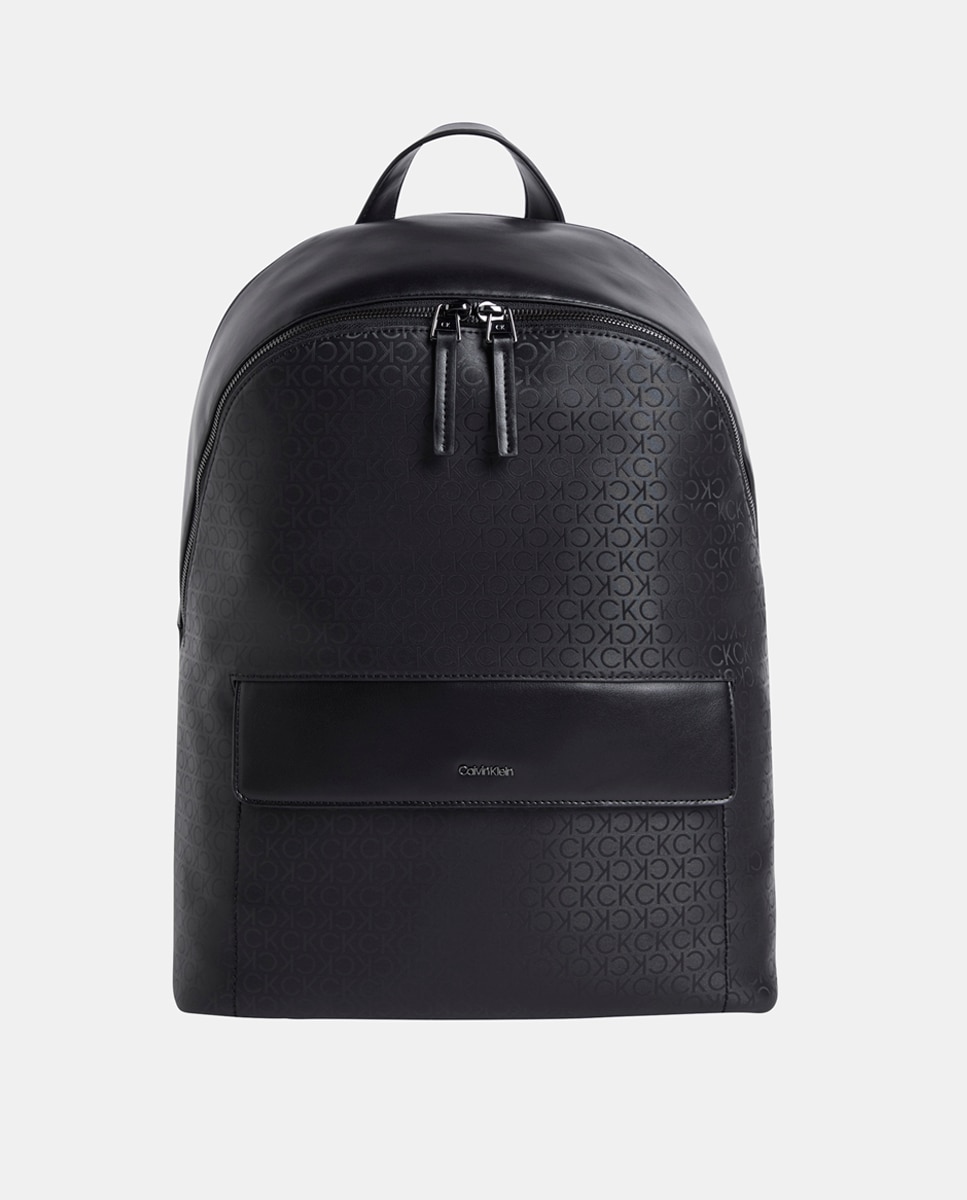Mochila Redonda com Logótipo Preto-1