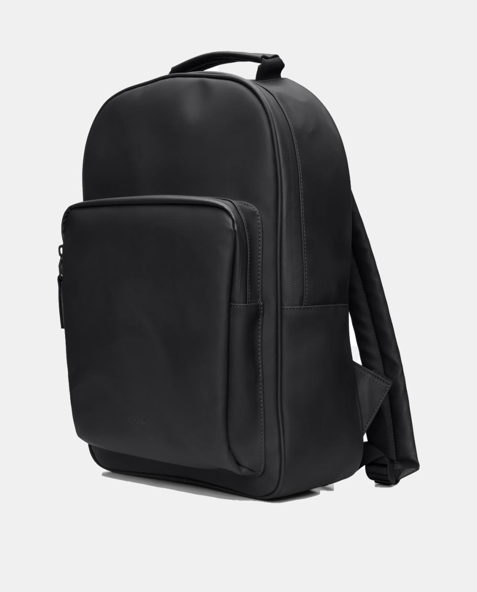 Mochila impermeable con bolsillo frontal Book Dapypack Large de hombre - Rains - Negro Negro-3