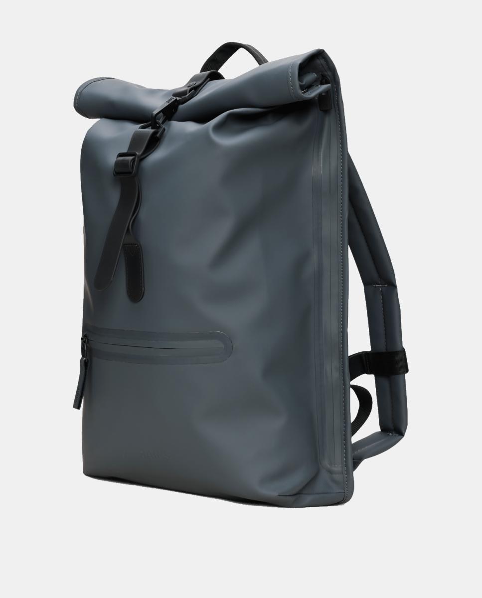 Mochila Rains Rolltop Rucksack - Azul Azul-2