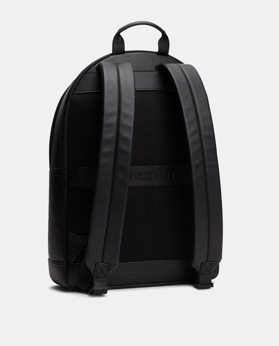 Mochila em Ecopele com Logótipo à Frente Preto-2
