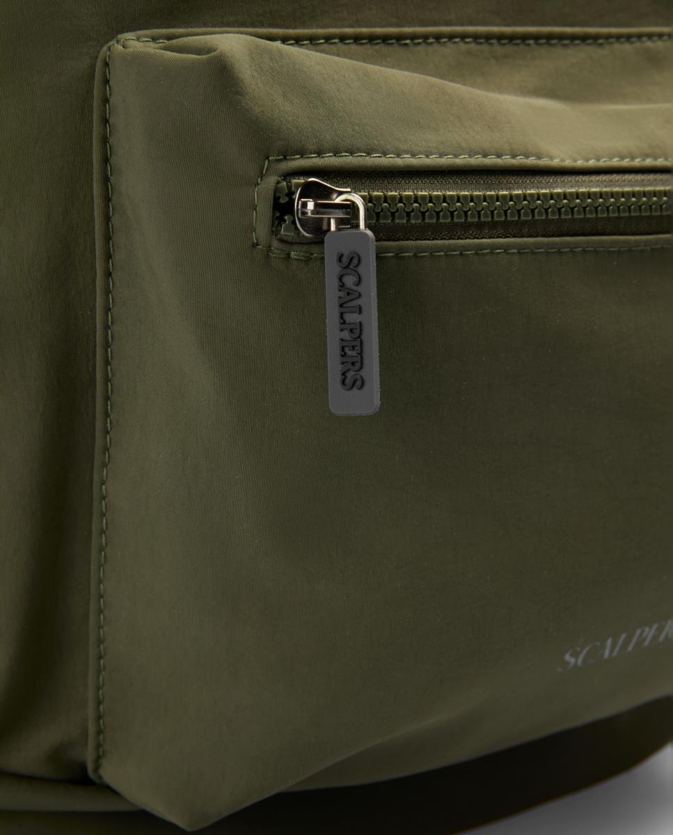 Mochila Básica com Caveira Verde-militar-5